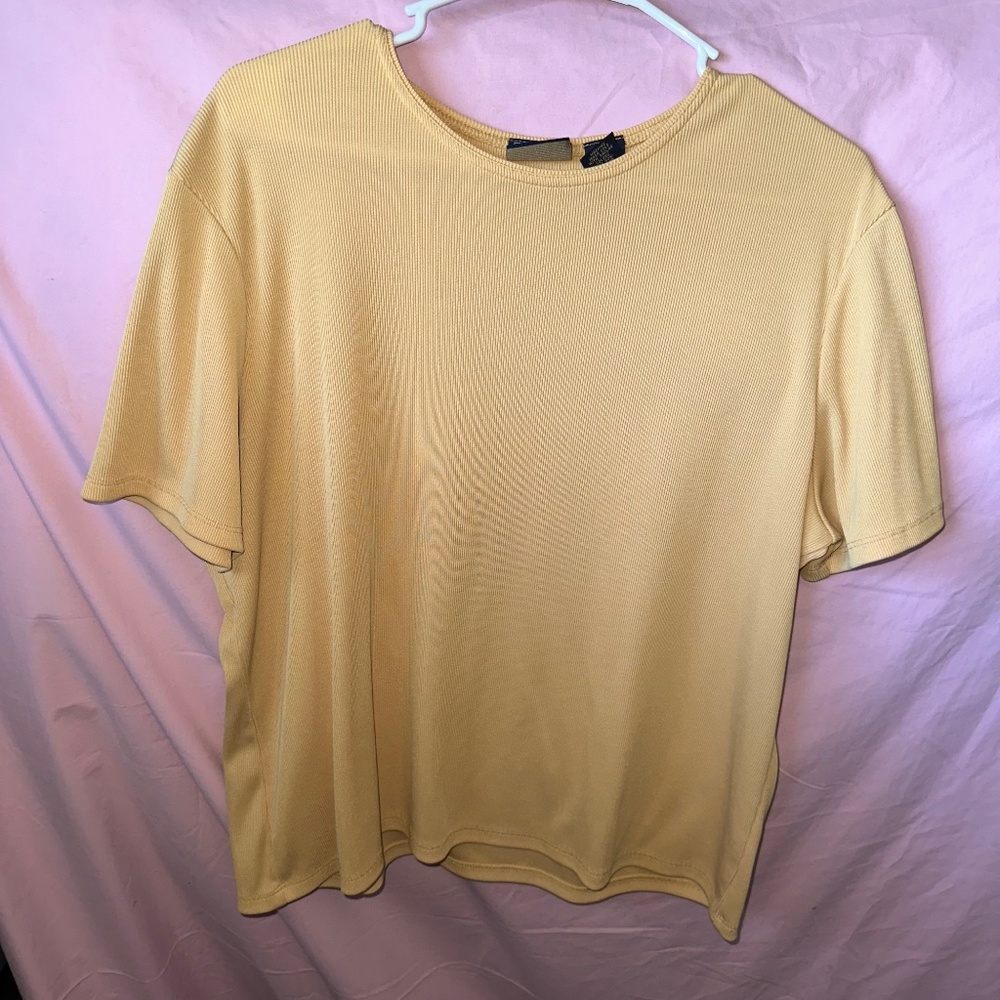 Laura Scott XL yellow blouse vintage